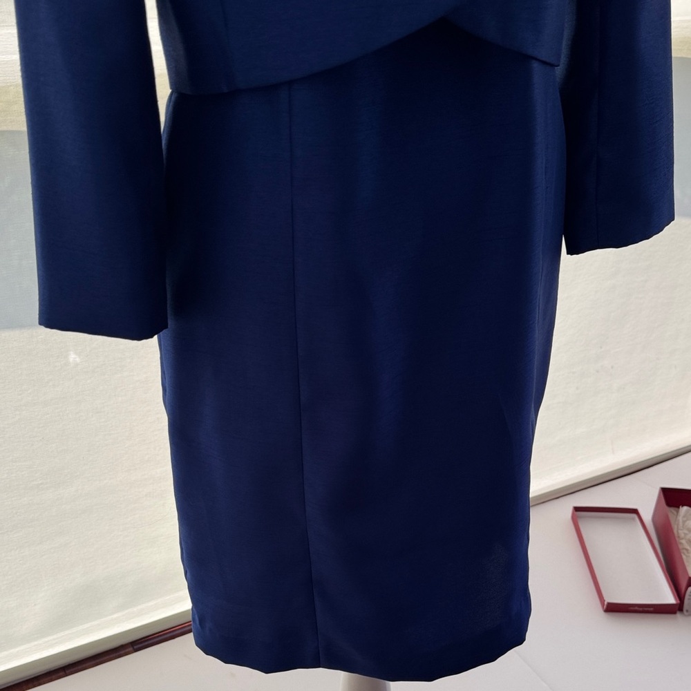 Elegant Blue Women's Sheath Dress with Jacket. NWT. - Picture 7 of 9